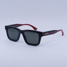 Gucci GG1869S 001 Shiny Black/Green/Red/Grey 53-18-145 Sunglasses New Authentic