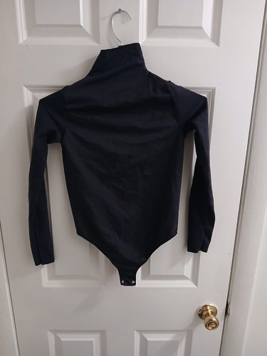 Skims Madewell Rollkragen Tanga Body Langarm Farbe True Black Größe L G30 - Bild 2 von 3