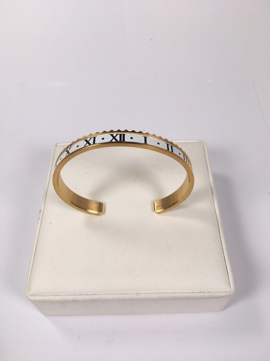 White White Roman Bracelet Bangle g bezel with Box And Case