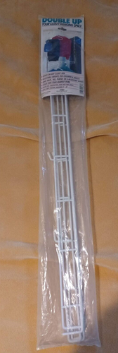 Closet HANGING RACK Clothes Organizer hang mount on Rod, Clothing Purses Storage - Picture 4 of 5