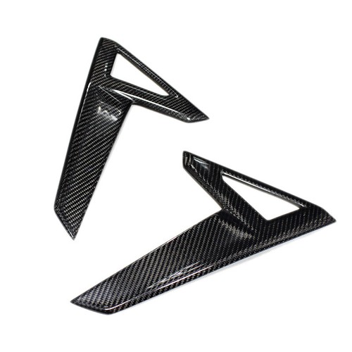 Carbon Fiber Side Fender Signal Marker Lamp Cover Trim For Tesla Model S 2017+ - Foto 4 di 5