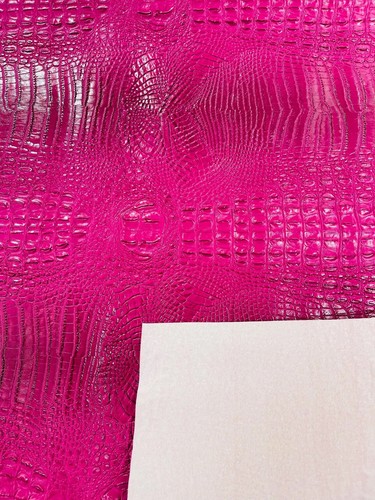 Faux Crocodile Vinyl Leather Upholstery Fabric By Yard, Big 3D Crocodile Vinyl - Picture 35 of 55