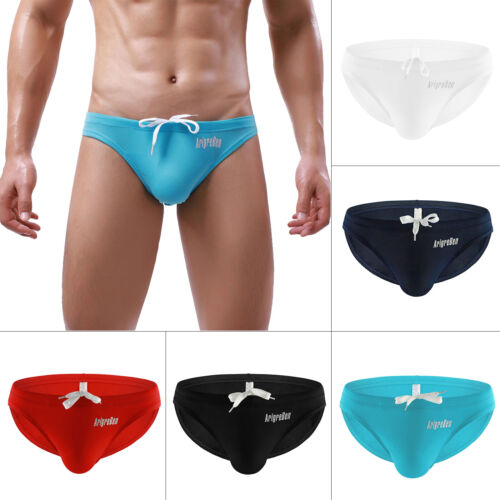 Men Swim Breifs Summer Swimwear Swimming Beach Shorts Short Swim Pants Printed