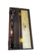 K&E Leroy Lettering Set Keuffel & Esser Drafting Kit Mahogany Wood Case VINTAGE