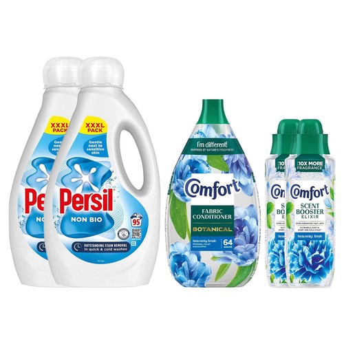 Duo Persil Detergent & Comfort Scent Booster 460ml with Fabric Conditioner 960ml - Picture 2 of 12