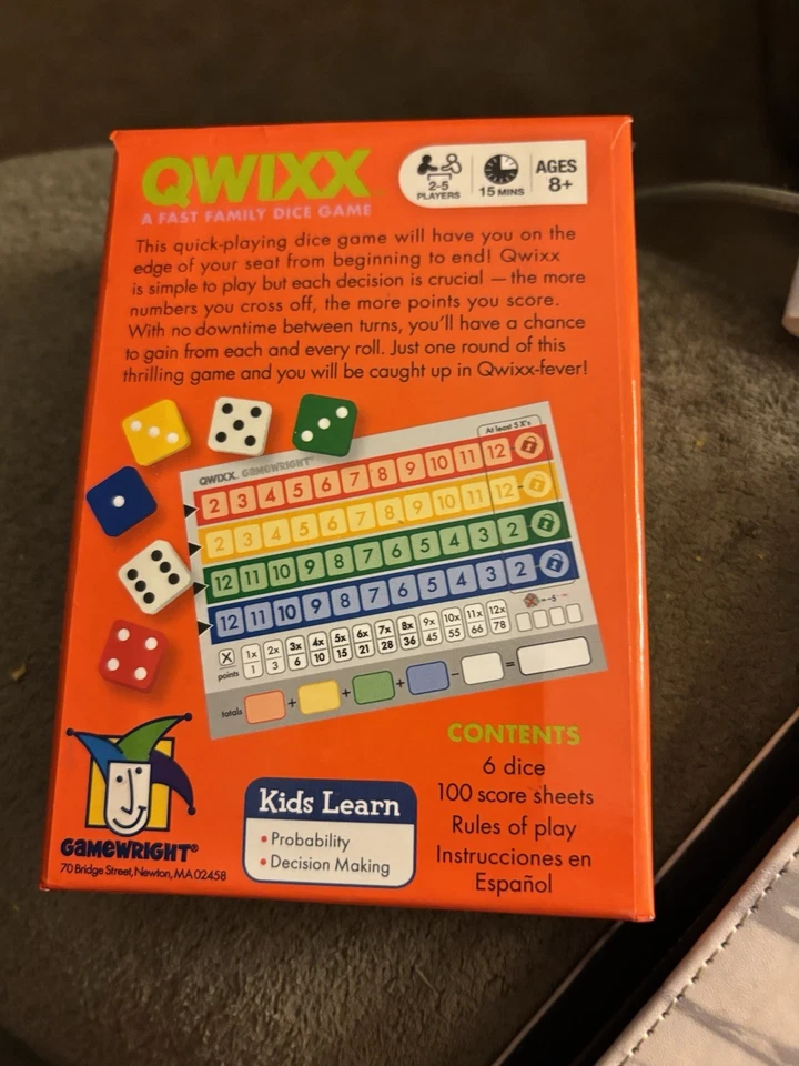 Gamewright 1201 Qwixx - A Fast Family Dice Game - Image 2 of 2