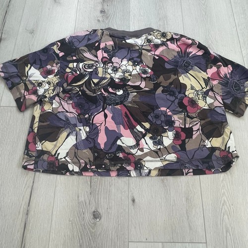 Nike Sportswear Femme Floral Shirt Damen Large Mehrfarbig Kurzarm - Bild 2 von 7
