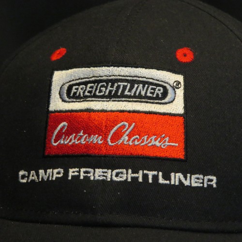 Black CAMP FREIGHTLINER Custom Classics Baseball/Trucker Hat/Cap Hook-Loop Back - Picture 2 of 9