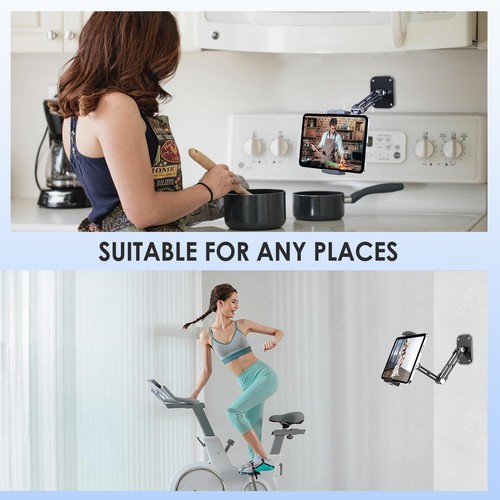 Lucrave Supporto da parete per tablet in alluminio allungabile con base girevole - Zdjęcie 21 z 24