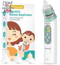Electric Nasal Aspirator for Baby, Nose Aspirator for Toddlers, Waterproof Baby