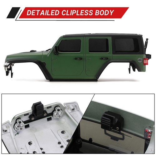 INJORA 155mm 6.10" Wheelbase ABS Hardtop Body Kit for TRX4M Bronco Defender - Picture 12 of 58