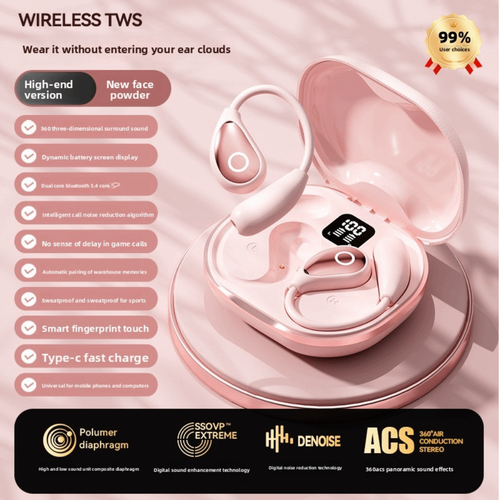 Stereo Game Earbuds Hanging Ear Type Earhook Earbuds Universal - Afbeelding 14 van 15