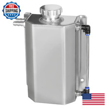 Vehimata Coolant Reservoir Tank 2L Universal Radiator Overflow Tank Aluminum