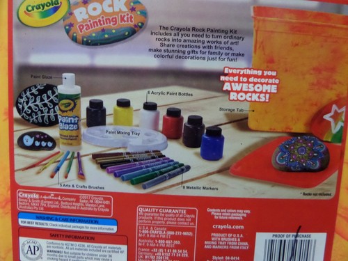 Crayola Rock Malerei Kunst Kit für Kinder Neu & Versiegelt - Bild 4 von 4