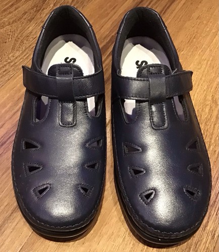 SAS Schuhe ROAMERS Slipper Mary Jane-Stil Halbschuhe Damengröße 7,5 Weite marineblau - Bild 4 von 5