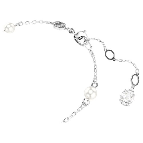 Swarovski Snake Bracelet, Crystal Pearl, Year of Snake, White, Rhodium 5698889 - Picture 3 of 4