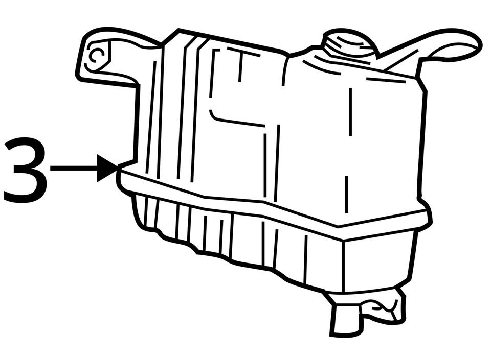 Coolant Reservoir Heritage Fits 99-04 FORD F150 PICKUP 4240248 - Изображение 3 из 3