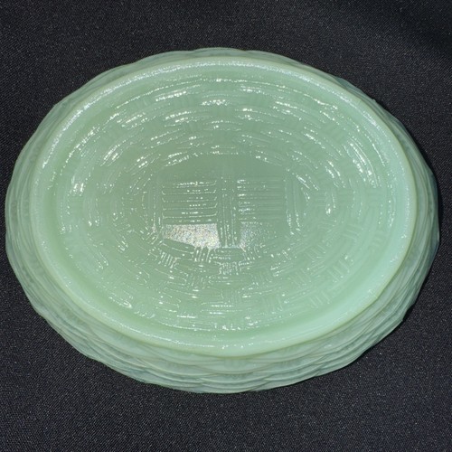 Large Mosser Art Glass Hen Nest Jadeite Glass Covered Nut Candy Dish - 第 3/6 張圖片
