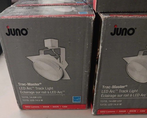 Qty. 5 Juno Trac-Master LED Arc Track Light T272L - White Color - Picture 3 of 8