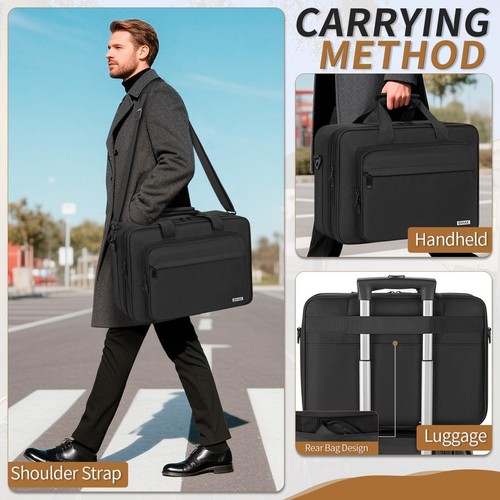 Projector Carrying Case Travel Bags with 15.6inch Laptop Compartment, Travel ... - 第 7/9 張圖片