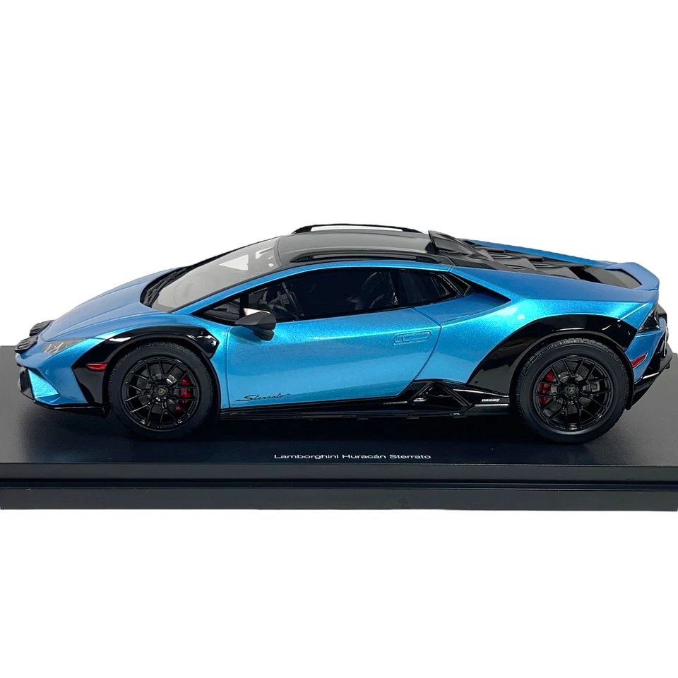 Modellino Auto Top Speed 1/18 Lamborghini Huracan Sterrato Blu Aegir - Immagine 3 di 4