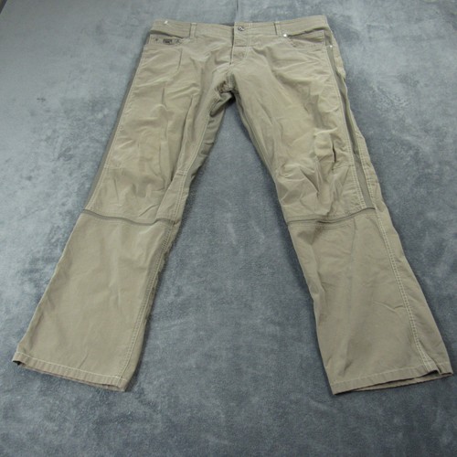 Kuhl Radikl Hose Herren 40x32 Khaki Outdoor Wandern Stretch Nylon Gorpcore