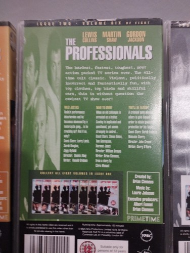7 of set of 8 VHS Tapes/ Videos, The Professionals, Bodie & Doyle, 21 Episodes - Picture 14 of 21