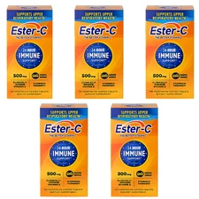 Ester C 500mg Vitamin C 90 Tablets 5 Pack | Non-Acidic Immune Health Supplement
