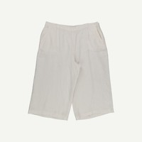 Seasalt Cornwall Womens White Linen Woven Culotte Trousers Size 20