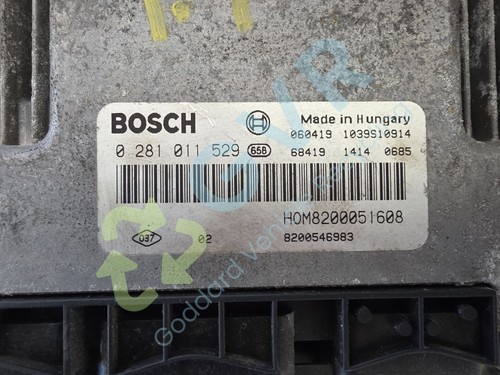 VAUXHALL VIVARO 2700 CDTI SWB MK1 (X83) 2001-2007 Engine ECU Kit 8200546983 - Picture 5 of 15