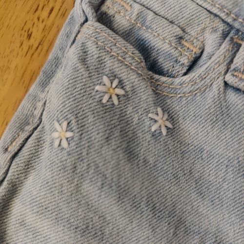 Old Navy High-rise Flare Jeans Adjustable Waist Girls Size 6 - Picture 3 of 4