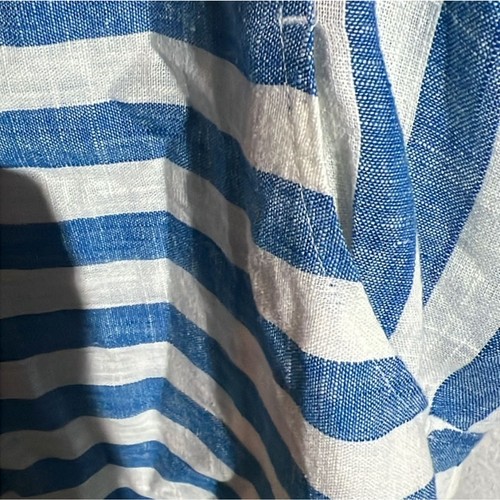 Soft Surroundings Linen Sunset Tunic Top Stripe Gauzy Cold Shoulder Women's XL - Picture 5 of 7