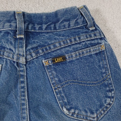 Vtg 90s Lee Riders Jeans Girls 12 Blue High Waist Straight Cowgirl Grunge USA - Picture 16 of 18
