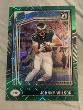 2024 Panini Donruss Optic - Rated Rookie Johnny Wilson #256 Green Velocity Prizm