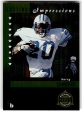 1998 Pinnacle Mint Barry Sanders Lasting Impressions #3