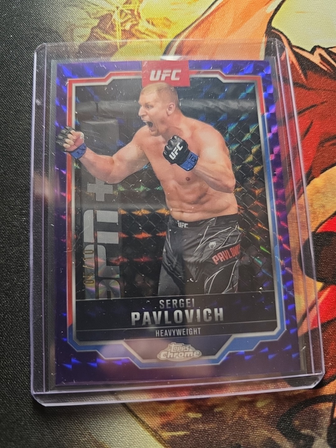 UFC Topps 2025 Chrome  Sergei Pavlovich Purple 5/10!!!