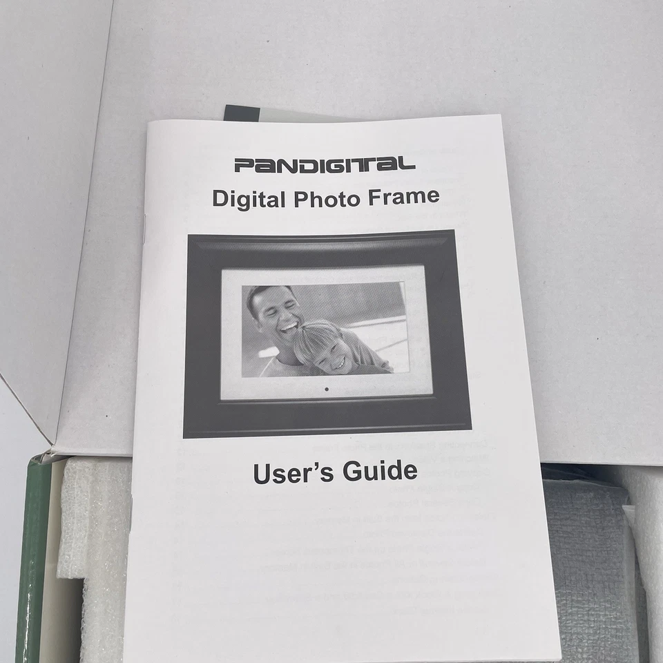 New Pandigital 8 Inch Digital Photo Frame With Remote 256MB Clock Calendar Alarm - Image 4 of 4