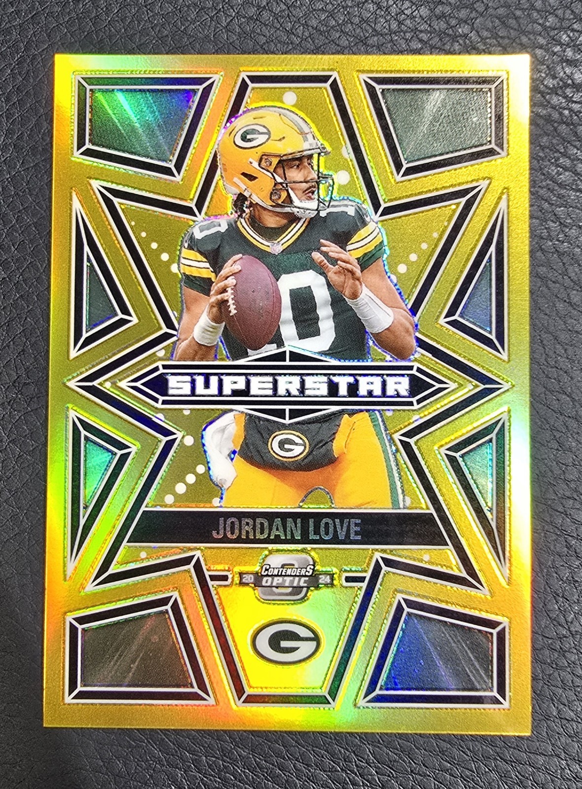 2024 Panini Contenders Optic Superstar Jordan Love Gold 4/10 Packers QB #S-JLE