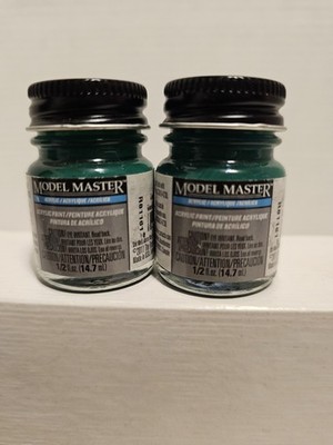 2 TESTORS MODEL MASTER Clear Green 4668 Acrylic Paint 1/2 fl. oz. 