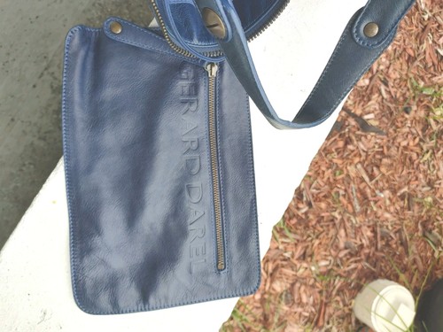 Borsa a mano Gerard Darel Midday Midnight in pelle blu - Foto 12 di 22