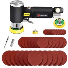 Mini Air Sander 1/2/3 Inch Pneumatic Small Orbital Sander for Auto Body Work,...