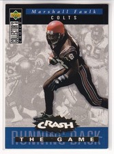 1994 UD COLLECTOR'S CHOICE MARSHALL FAULK ROOKIE RC YOU CRASH THE GAME GOLD #11