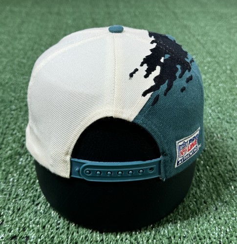 De colección 1996 Philadelphia Eagles Splash Logo Atlético NFL Snapback Sombrero Años 90 Lana - Imagen 5 de 10