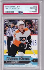 2016-17 Upper Deck Series One Hockey Travis Konecny Young Guns PSA 10