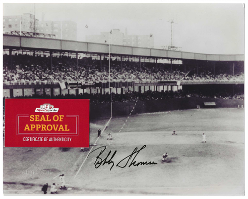 Shot Heard Round the World Bobby Thomson signiertes 8 x 10 Giants Baseball Foto SCCOA - Bild 3 von 10