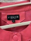 J’ENVIE soft  lamb leather jacket, cut outs, covered snap closure, red, L, EUC — photo 6