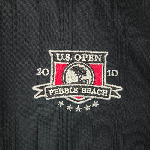 NIKE x TIGER WOODS Mens Size 2XL Long Sleeve Cotton/Poly Polo Shirt Pebble Beach - Picture 3 of 10