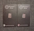 Wessex Mint 2g Fine .999 Silver Liberty & Libertad Bar's