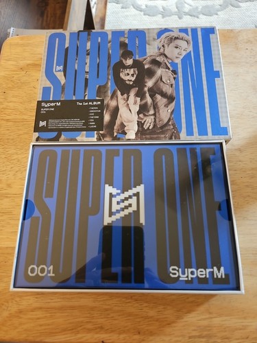 SUPER ONE SUPER M 1ST ALBUM BLUE CD SET WITH POSTER - Picture 4 of 9