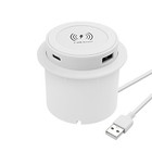 Kompaktes Design 3 in 1 kabellose Schnellladestation für Schreibtisch und Nacht